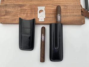 Montero 1939 - Two Cigars With Divine (Black) Leather Cigar Case