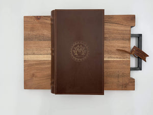Montero 1939 - Leather Humidor Book With (5) Cigars And Cigar Cutter