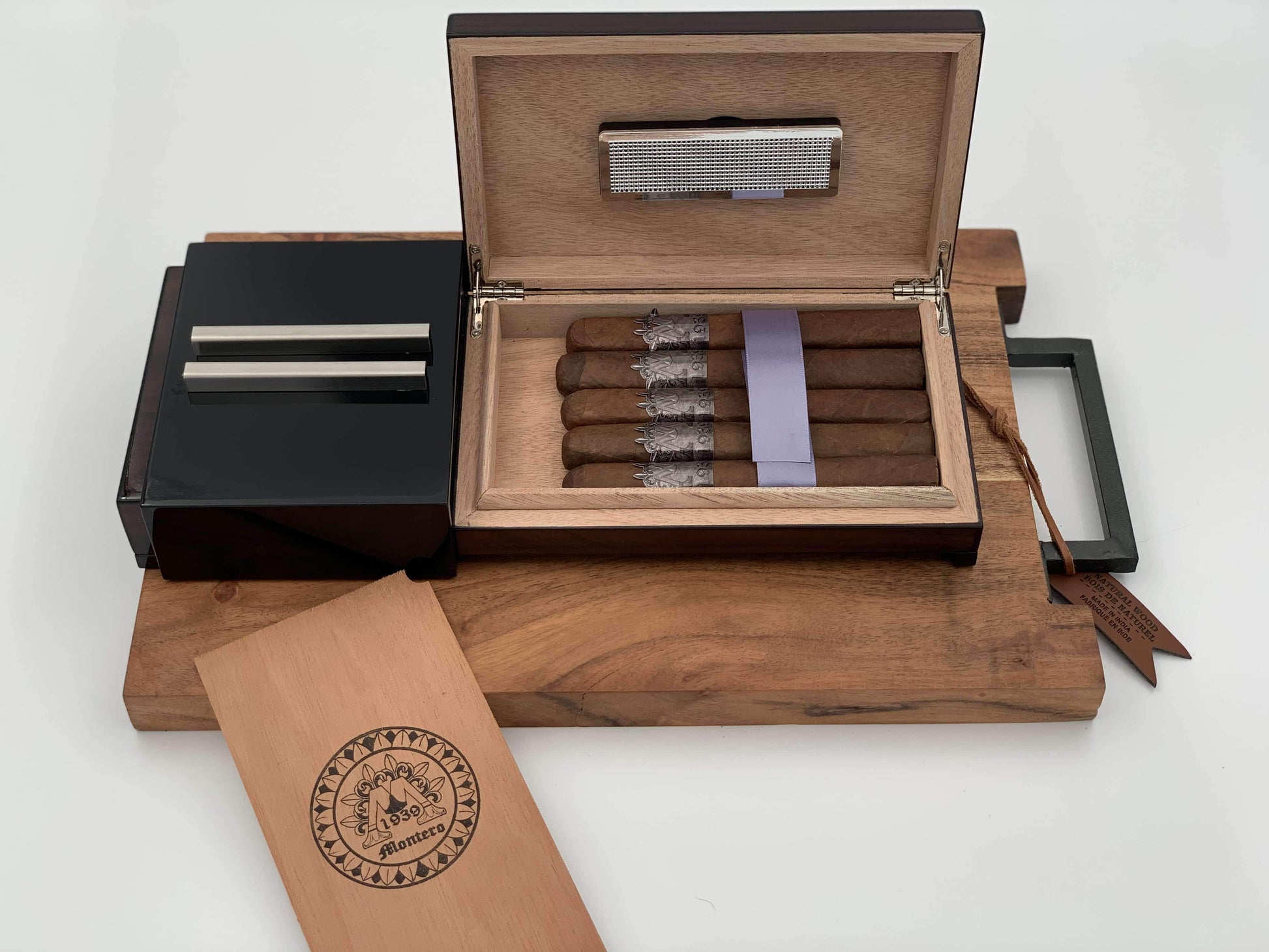 Montero 1939 - El Poderoso (Mini) Ashtray Humidor With (5) Cigars